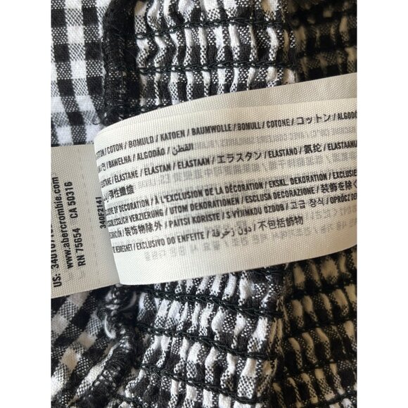 Hollister Y2K Gingham Crop Cami Top Womens Small Black White Cottage Preppy 90s - Picture 6 of 8